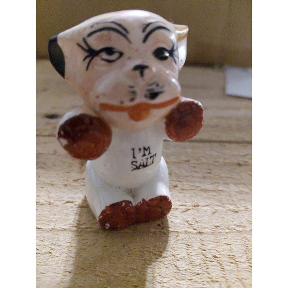 Vintage Bonzo Dog I'm Salt / Salt Shaker Ceramic Japan
